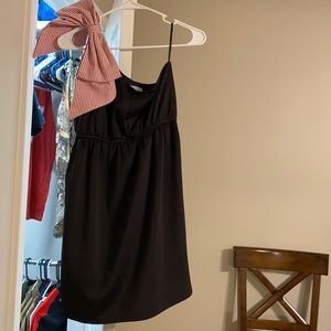 Off the Shoulder Black Dress